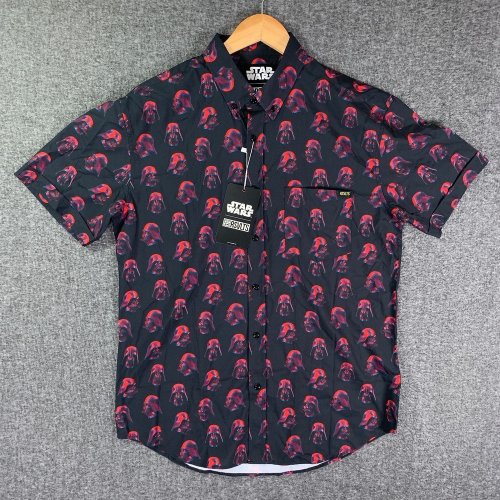 RSVLTS Star Wars Shirt Men Large Fathers Day Darth Vaddder Kunuflex 3D NEW